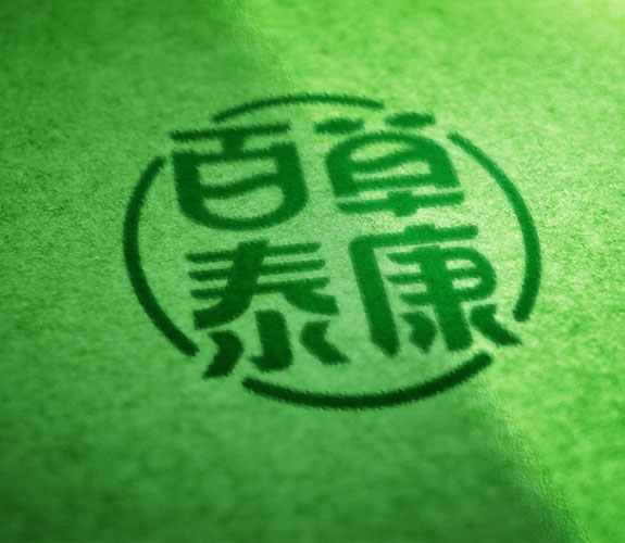 中醫藥大健康品牌高端VI設計 百草泰康標志設計