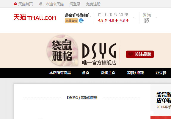 鞋類行業(yè)網(wǎng)店規(guī)范設(shè)計 袋鼠雅格網(wǎng)店規(guī)范設(shè)計