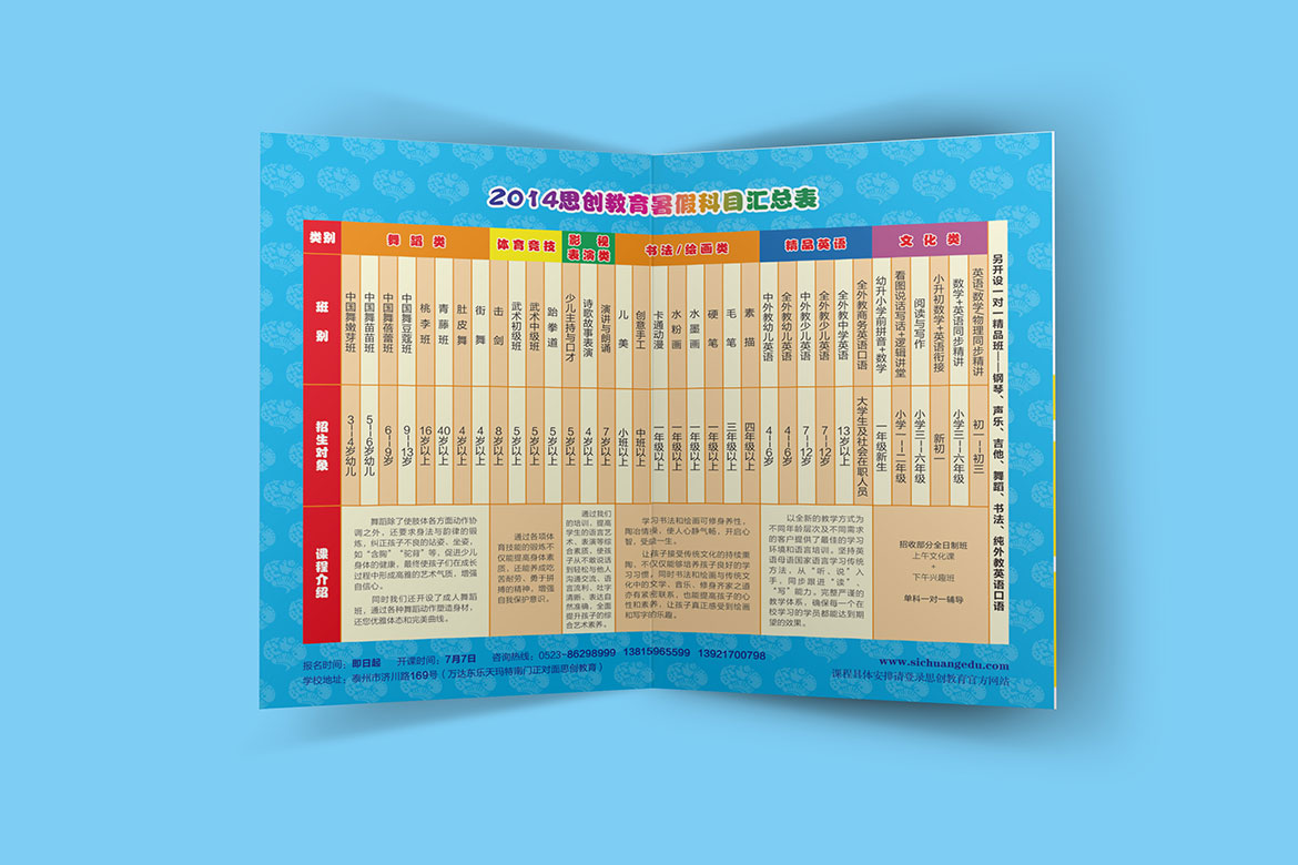 教育培訓行業品牌策劃設計 思創教育宣傳單設計