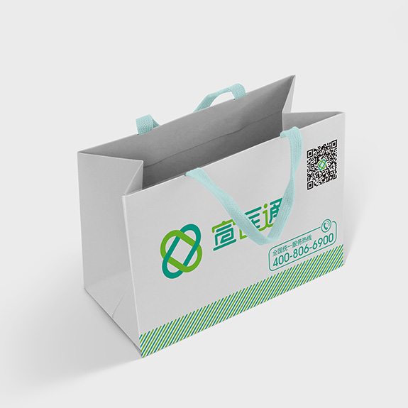 宣醫(yī)通白色產(chǎn)品手提袋設(shè)計(jì) 泰州醫(yī)藥城宣醫(yī)通白色產(chǎn)品手提袋設(shè)計(jì)