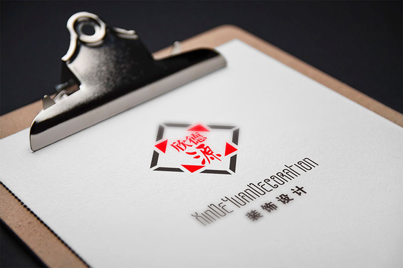 建筑裝飾行業(yè)品牌策劃設(shè)計 欣德源裝飾標志設(shè)計